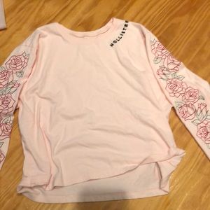 holister rose crop top